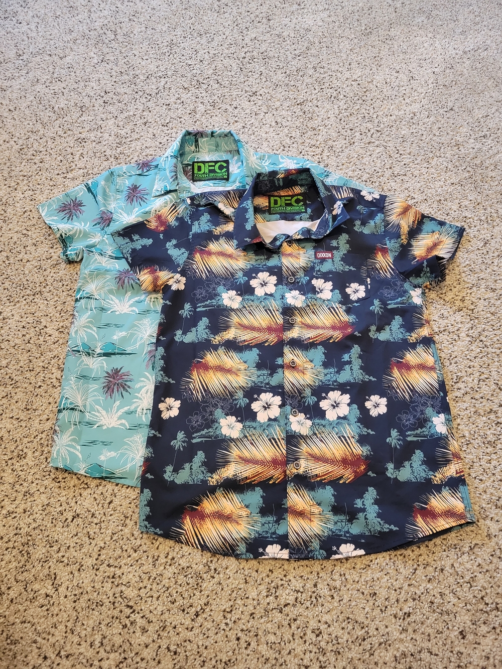 DIXXON Youth Party Shirt Tropical Short-Sleeve Button-Down